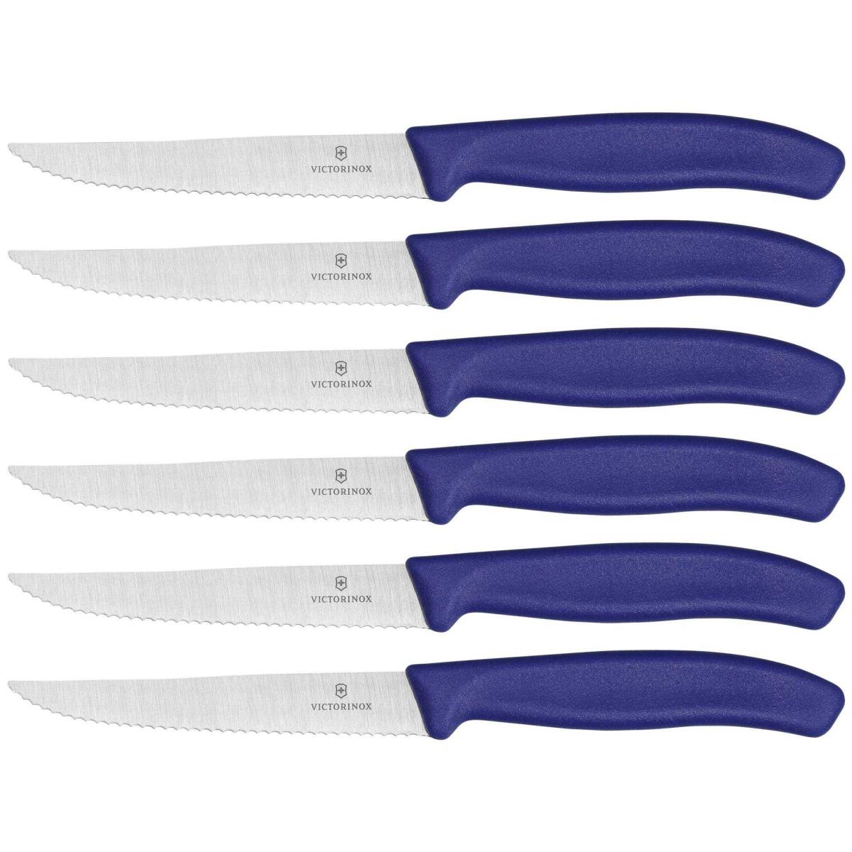 Victorinox Swiss Classic Steakmesser-Set 6-teilig blau