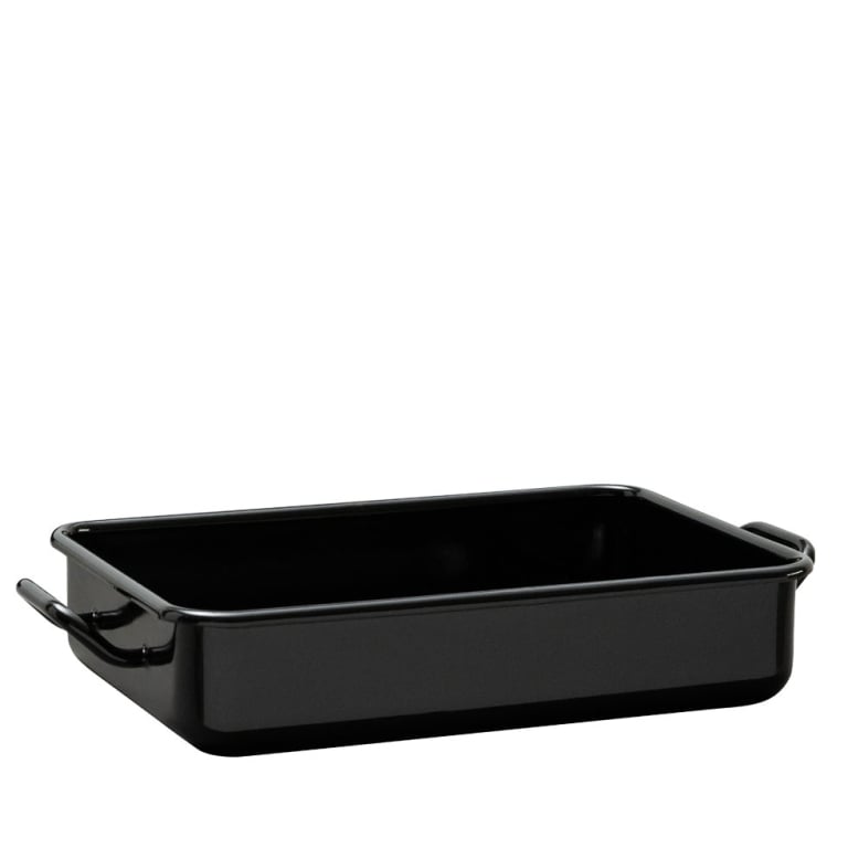 Riess Mini Back- und Servierform 23x15x5cm Schwarz Emaille