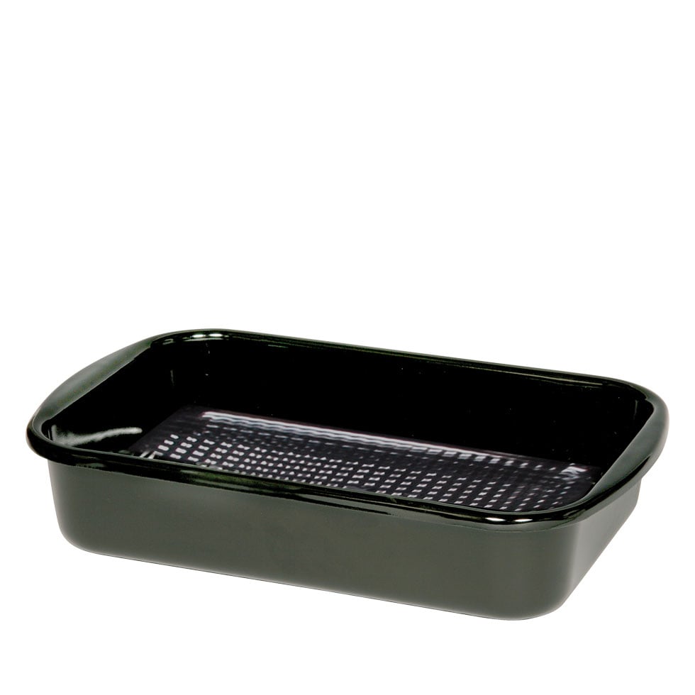 Riess Grillpfanne eckig mit Waffelboden 35/23/7,5cm Backofenpfanne