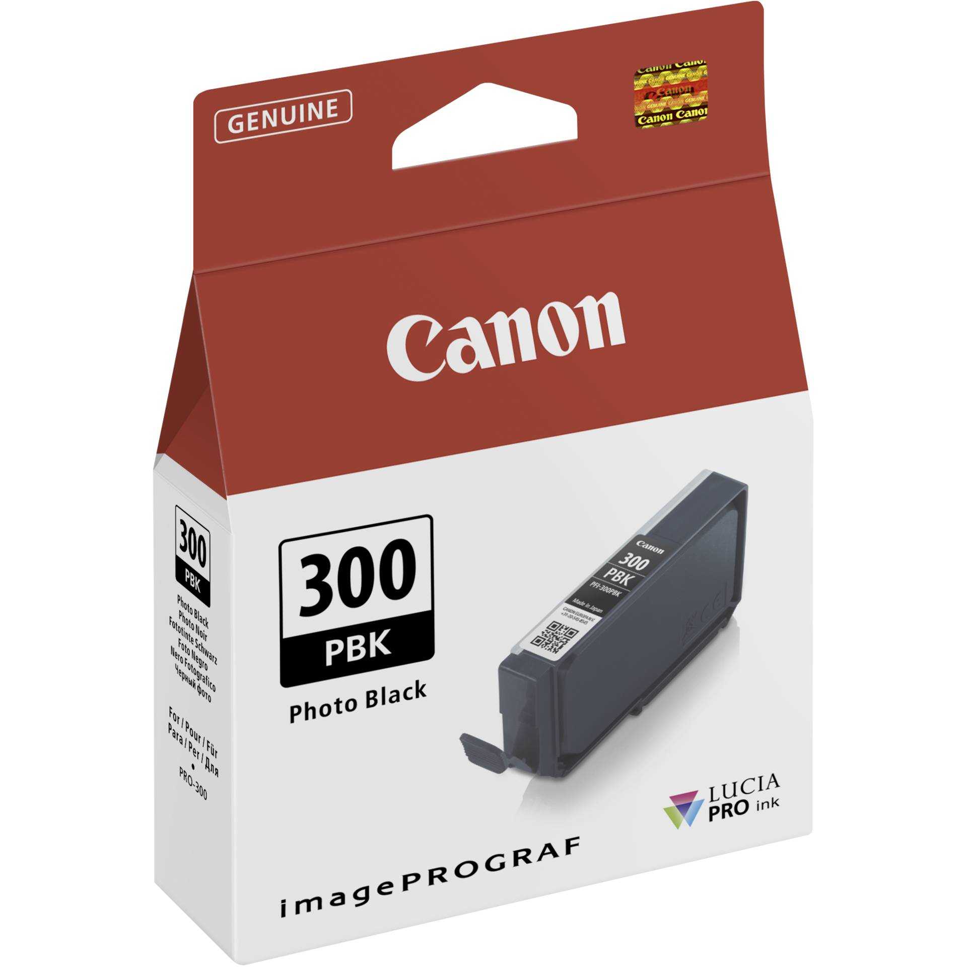 Canon PFI-300 PBK - Photo schwarz - Original - Tintenbehälter - für imagePROGRAF PRO-300