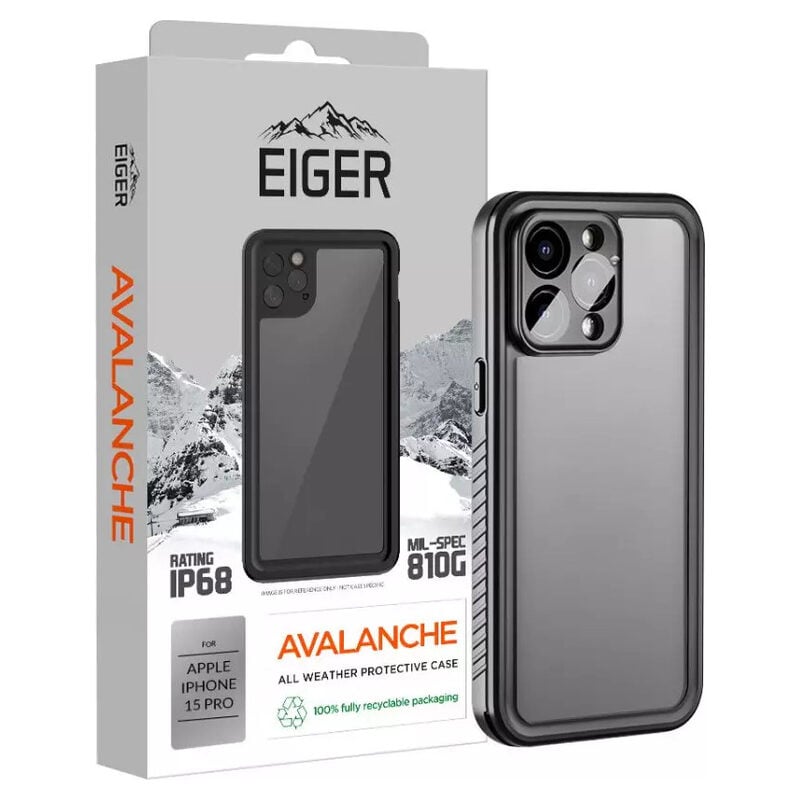 Eiger Avalanche Case iPhone 15 Pro (schwarz)