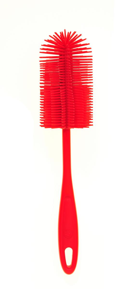 Kochblume Silikon Spülbürste rot