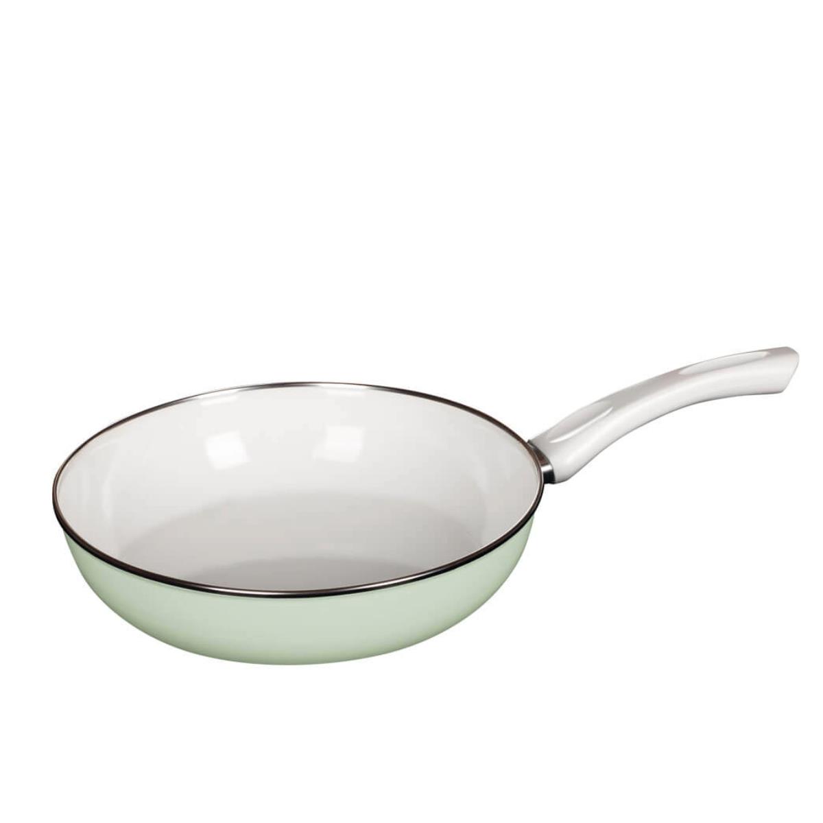 Riess Ceramic Glas Pfanne Ø28cm Green Emaille