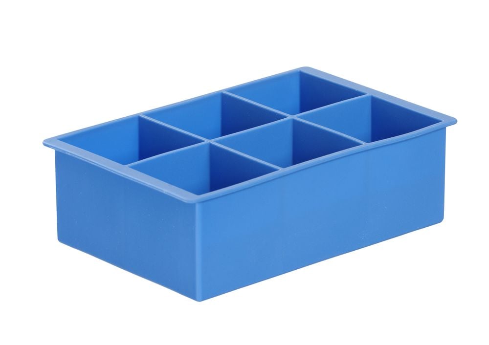 BarUp Eiswürfelform, XL-Würfel, Blau, 170x110x(H)52mm
