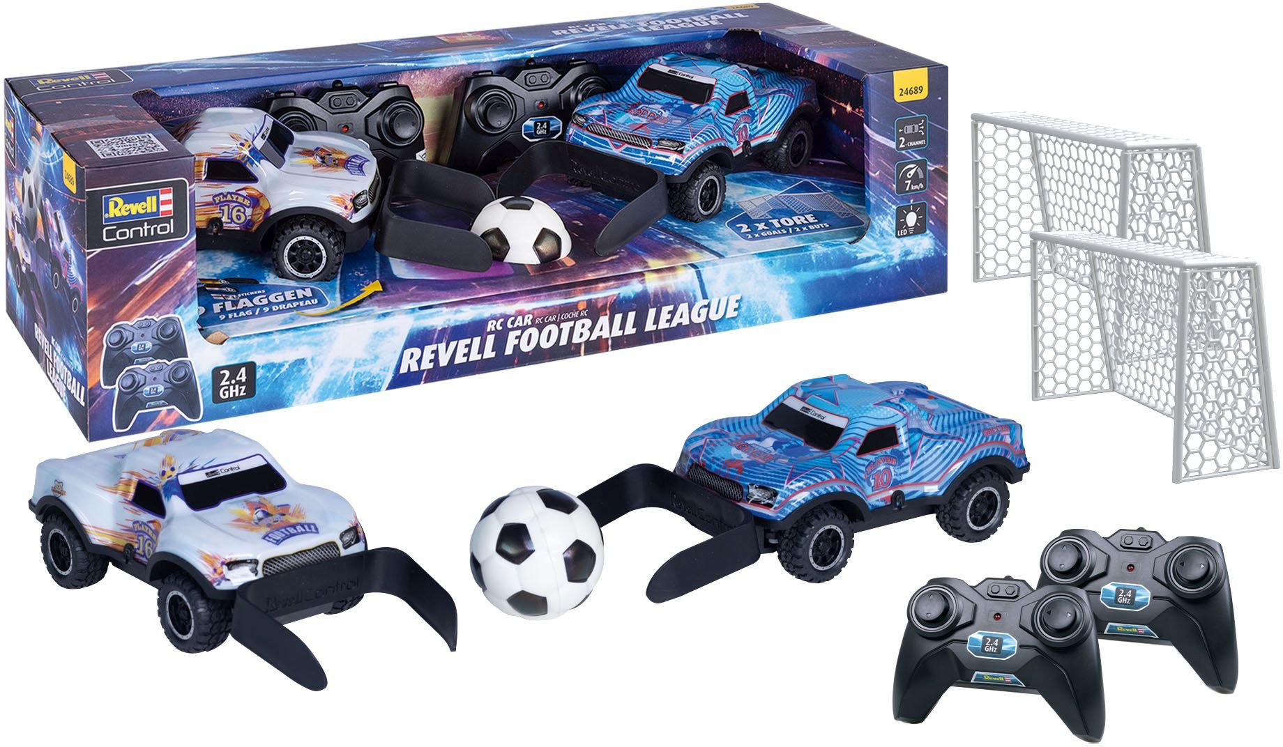 Carrera RC Cars Revell Football League , Revell Control Ferngesteuertes Auto 24689