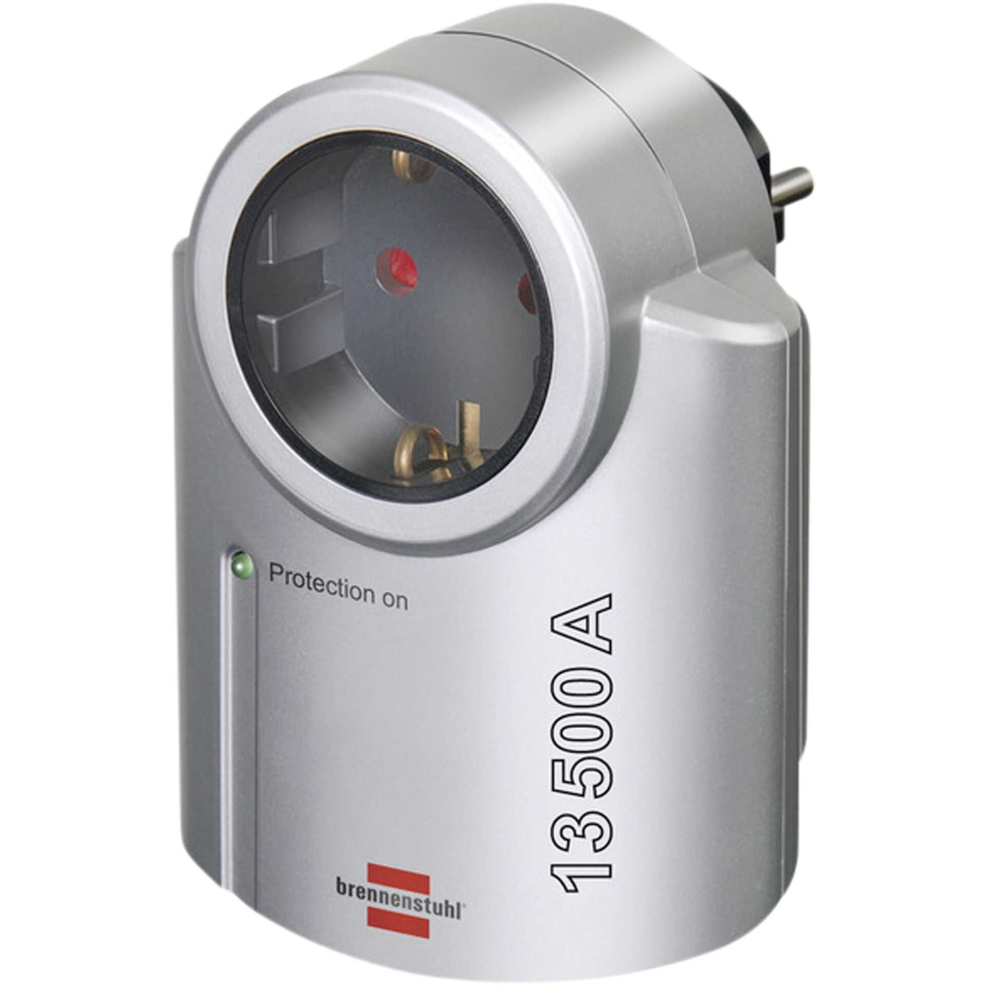 brennenstuhl Primera-Line - Überspannungsschutz - 3.68 kW - Ausgangsanschlüsse: 1 - Schwarz, Silber
