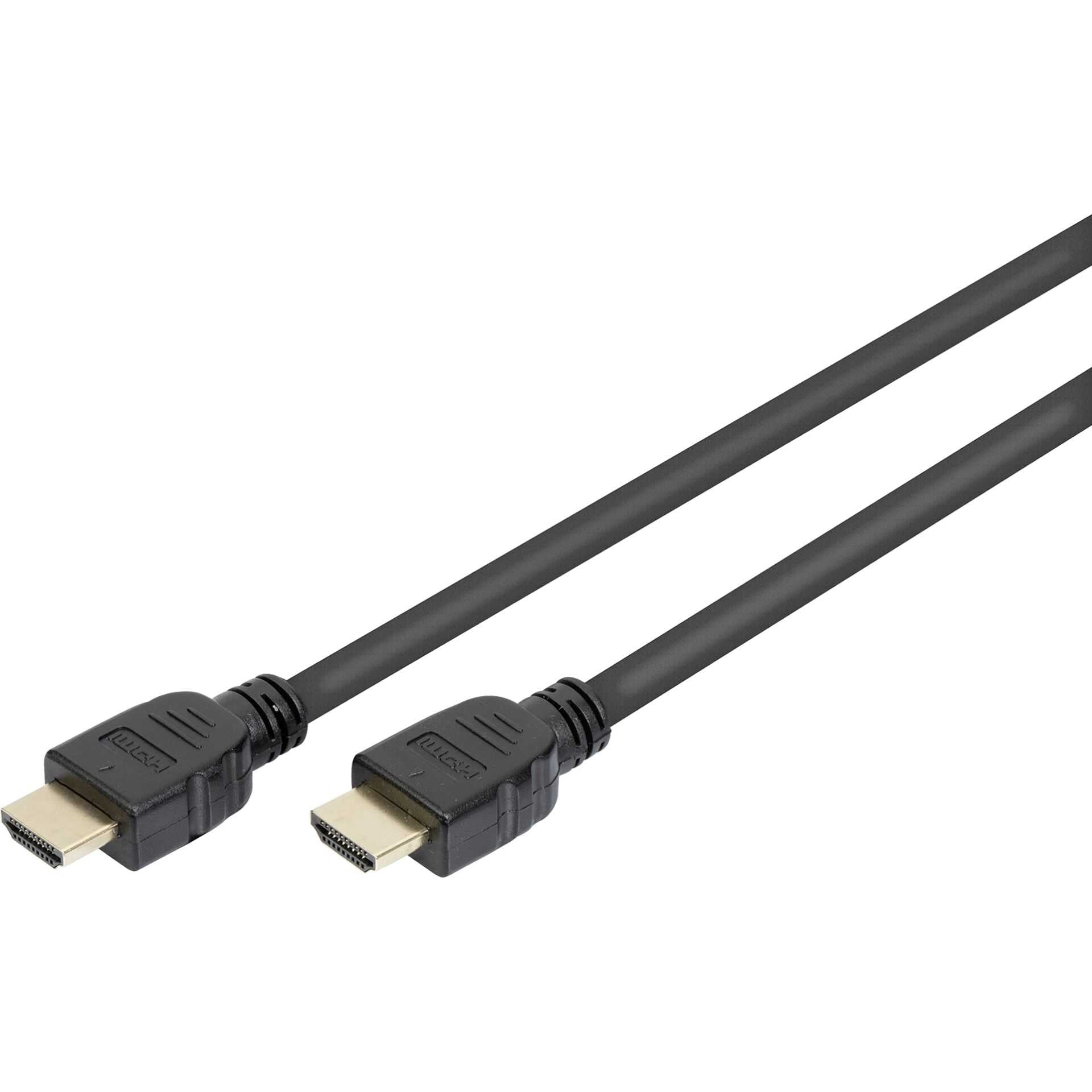 ASSMANN - Ultra High Speed HDMI mit Ethernetkabel - HDMI (M) bis HDMI (M) - 2 m - Dreifachisolierung - Schwarz