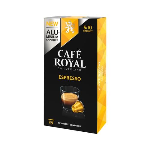 CAFE ROYAL Kaffeekapsel Alu Espresso geeignet für Nespressom. ESPRESSO