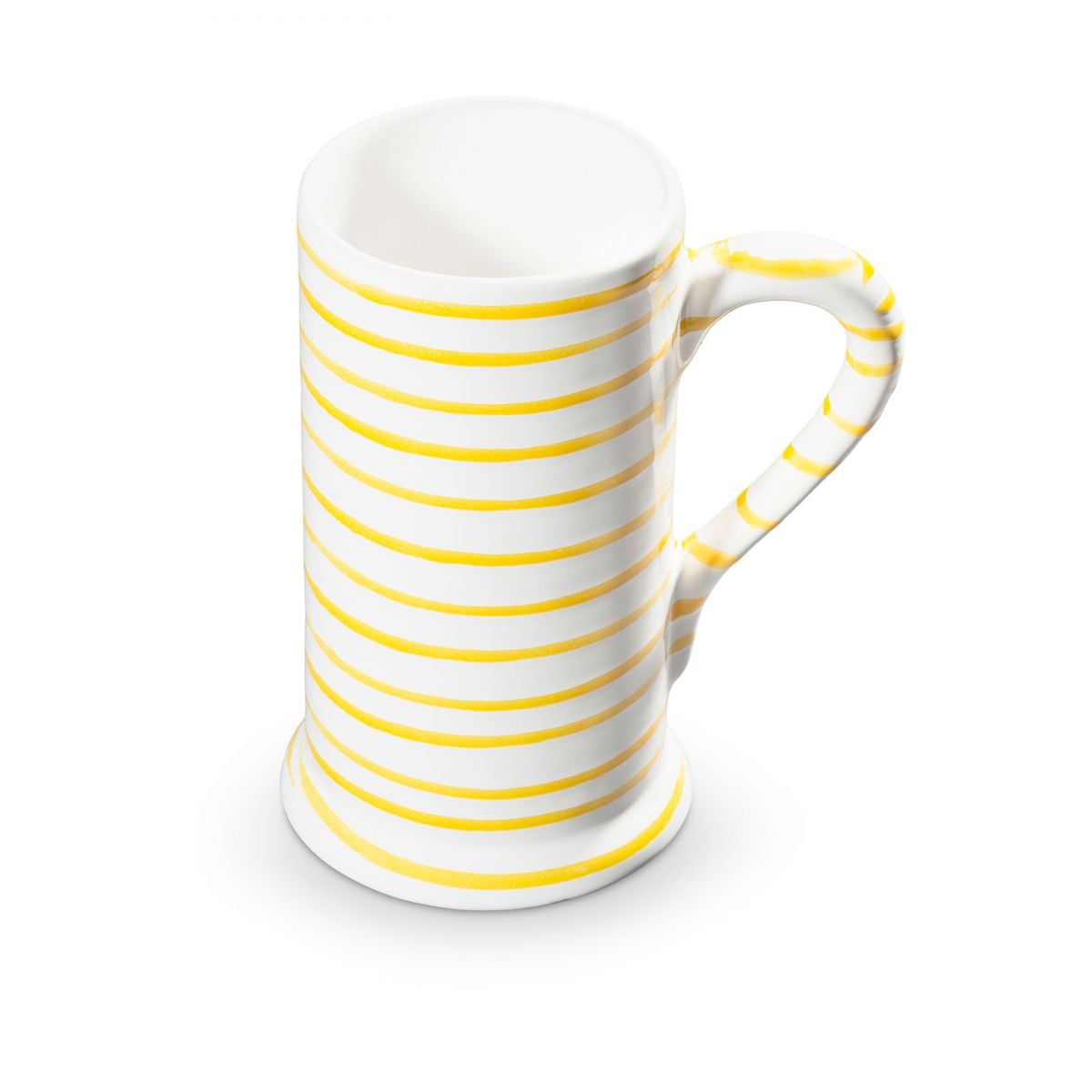 Gmundner Keramik Gelbgeflammt, Bierkrug 0,5 Liter