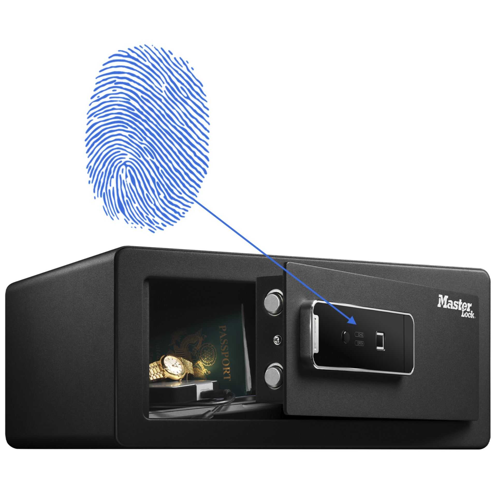 Master Lock Großer biometrischer Sicherheitssafe LX110BEURHRO