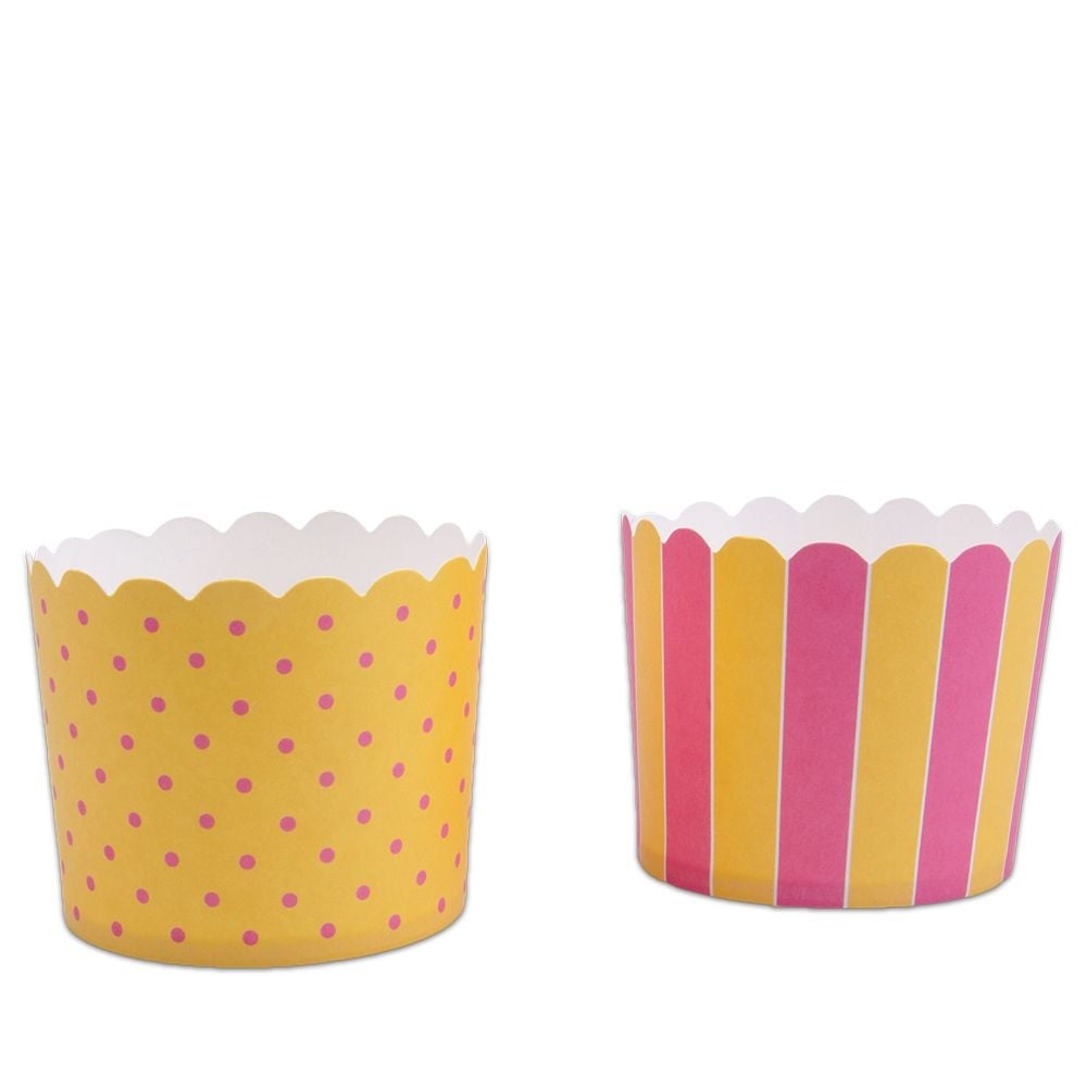 Städter Cupcake Backformen gelb rosa