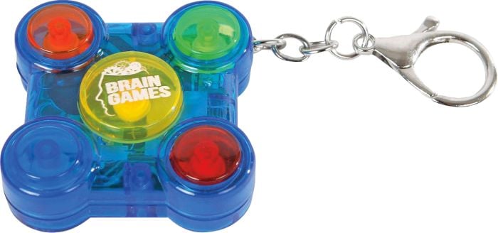 Van Manen Brain Games Memory Game Schlüselanhänger mit light und sound 5x5cm 3-fach sortiert 621366