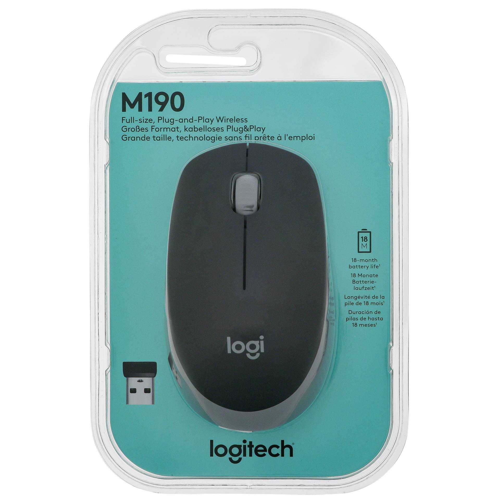LOGI M190 wireless mouse MID GREY