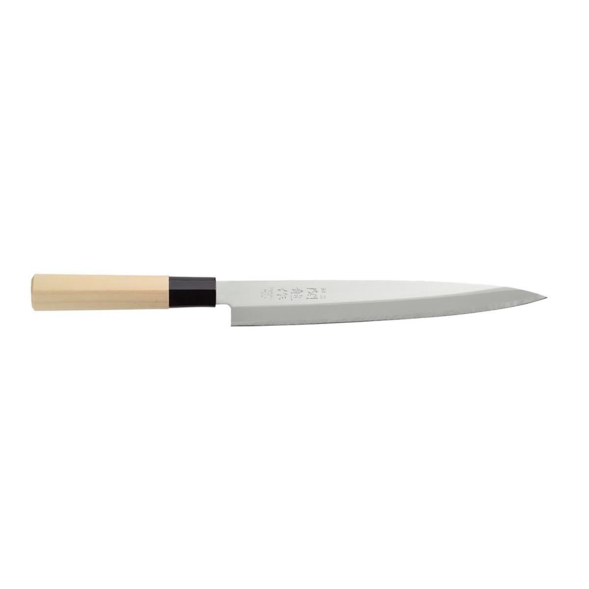 HENDI Japanisches Messer Sashimi, Holz hell, (L)335mm