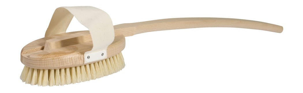 Redecker Badebürste, Borste,weich, gebogener Stiel