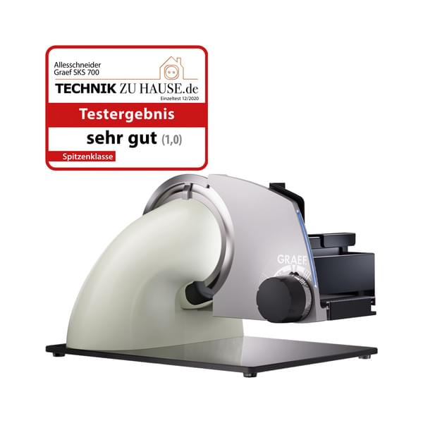 Graef SKS700 Sliced Kitchen grauweiß Allesschneider inkl. MiniSlice-Aufsatz