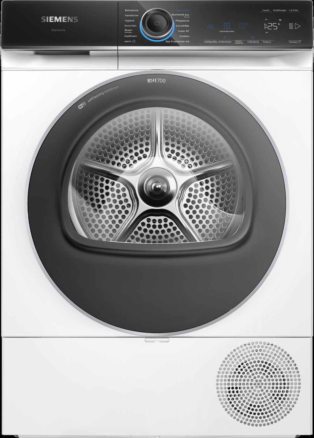 Siemens iQ700, Wärmepumpen-Trockner, 9 kg, WQ45B2B40