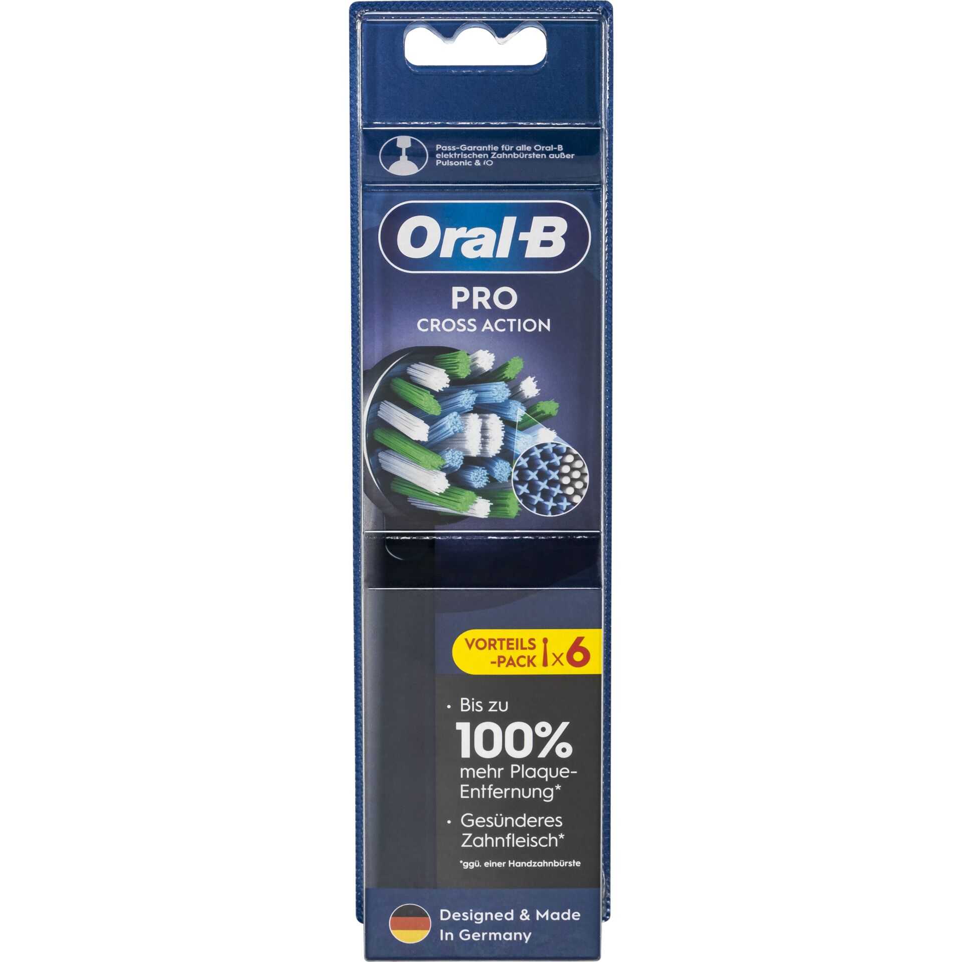 Oral-B Aufsteckbürsten Pro CrossAction schwarz 6er