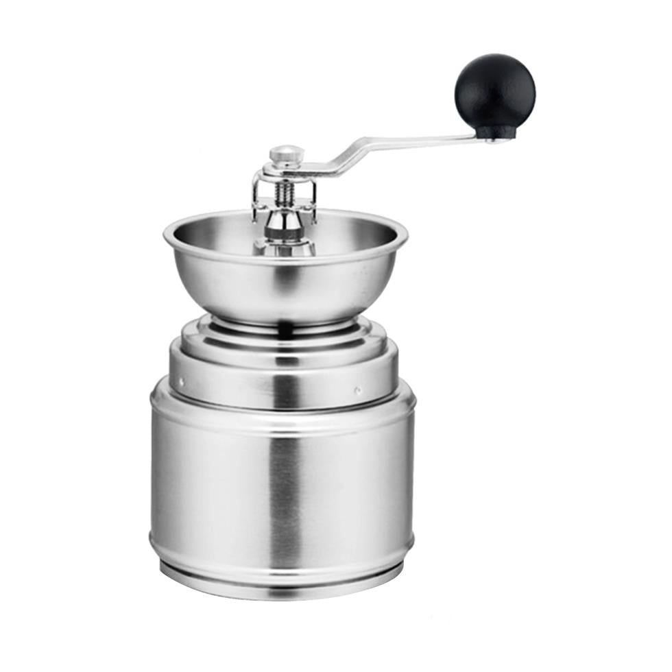 Forever Kaffeemühle rostfrei Edelstahl mit Keramikmahlwerk manuell 9,5cm