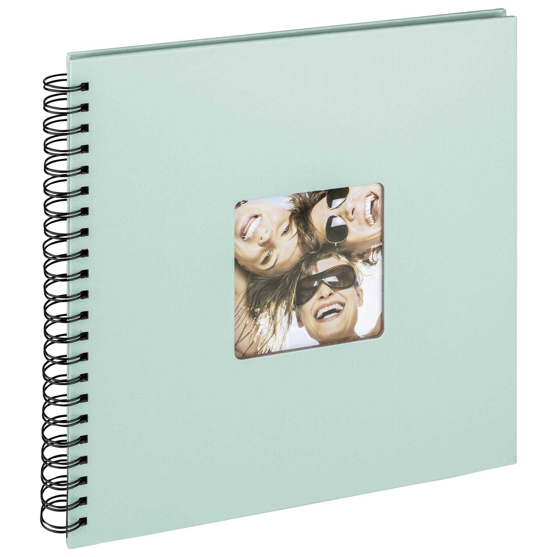 Walther Fun mintgrün       30x30 50 schwarze Seiten Spiral SA110A