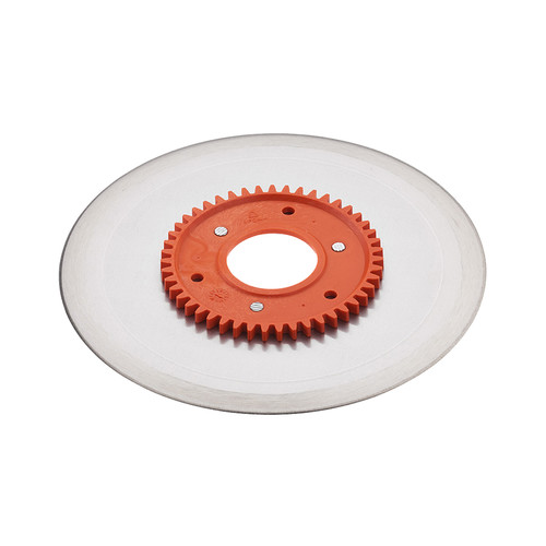 ritter Ersatzmesser 519.106 glatt Schinken-/Aufschnittmesser mit orangem Zahnrad passend zu Ritter Classico1, Icaro7