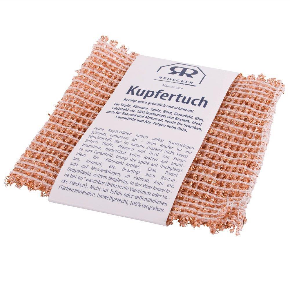Redecker Kupfertuch, 14 x 15 cm 2er Set DE