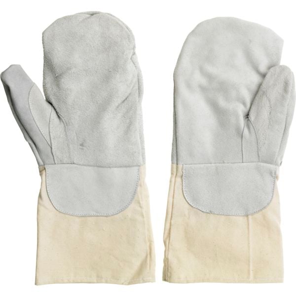 LAUTERJUNG  Backhandschuhe 1 Paar, Stulpe Leinen, Fauster Leder