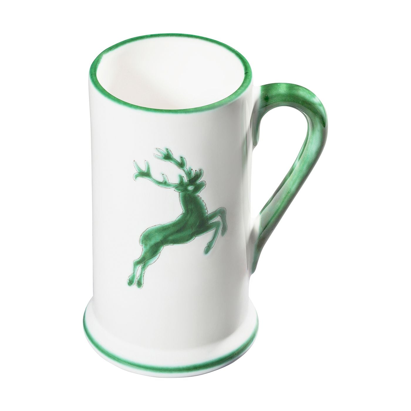 Gmundner Keramik Grüner Hirsch, Bierkrug 0,3 Liter