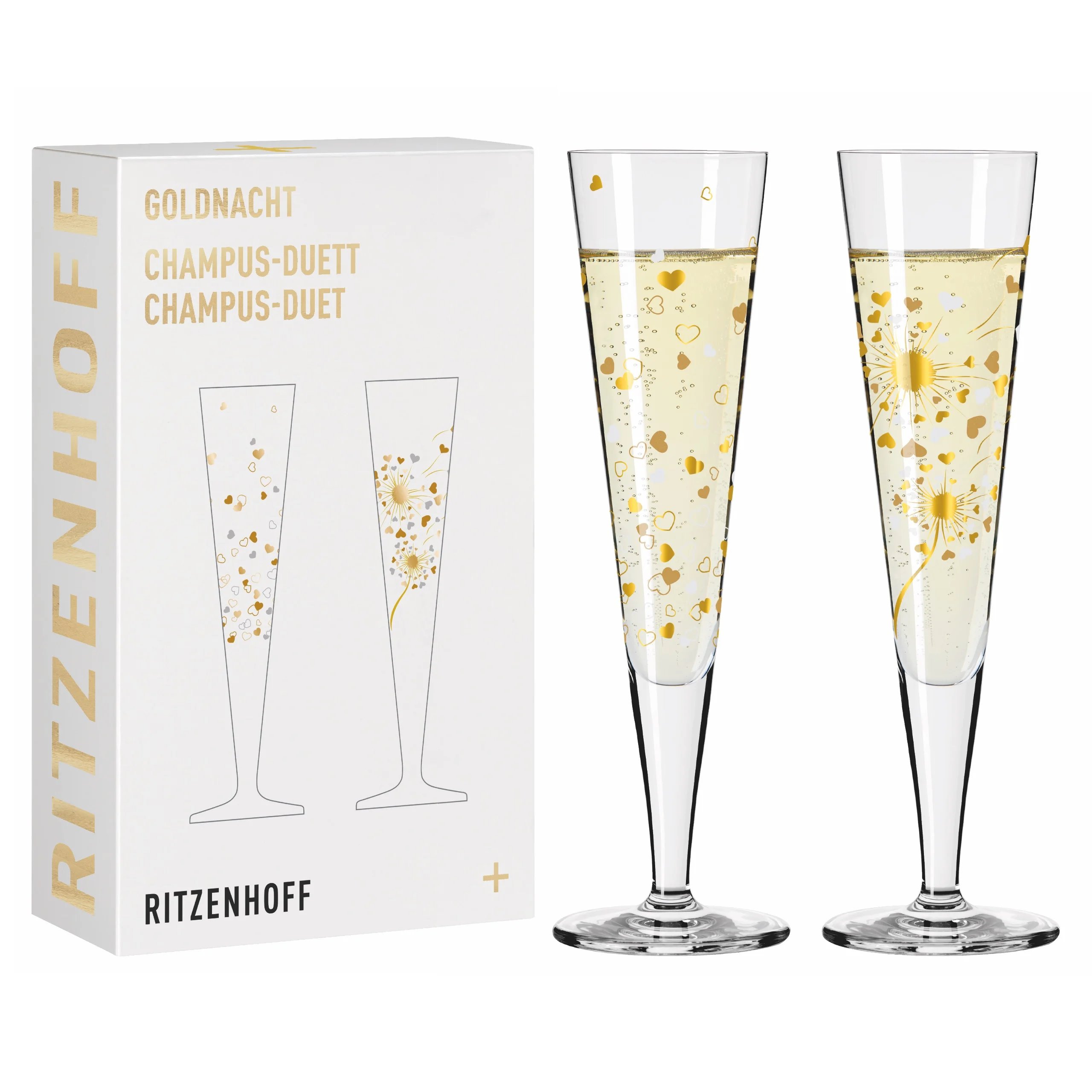 Ritzenhoff  Goldnach Champagnerglas‐Set