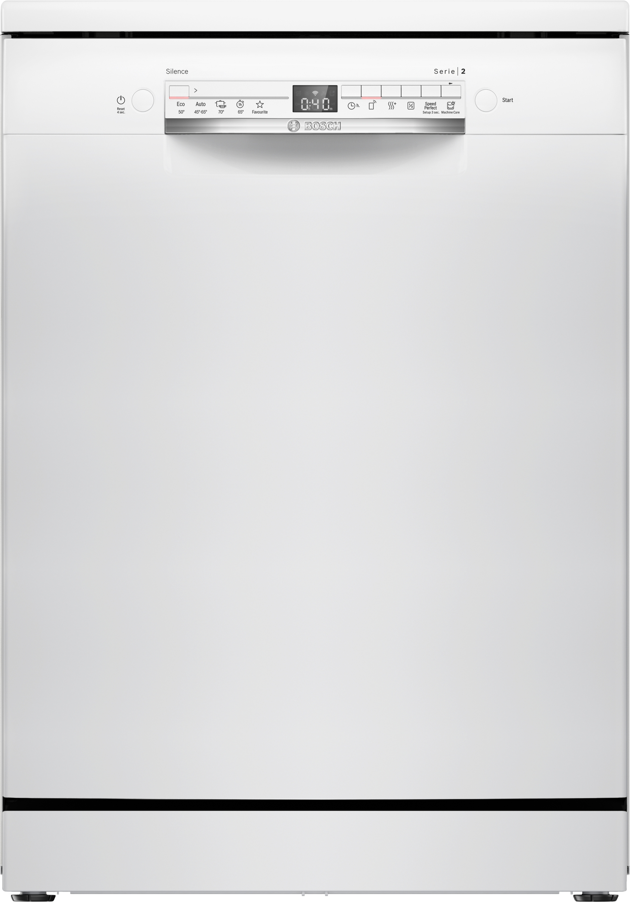 Bosch Serie 2, Freistehender Geschirrspüler, 60 cm, Weiß, SMS2ITW09E