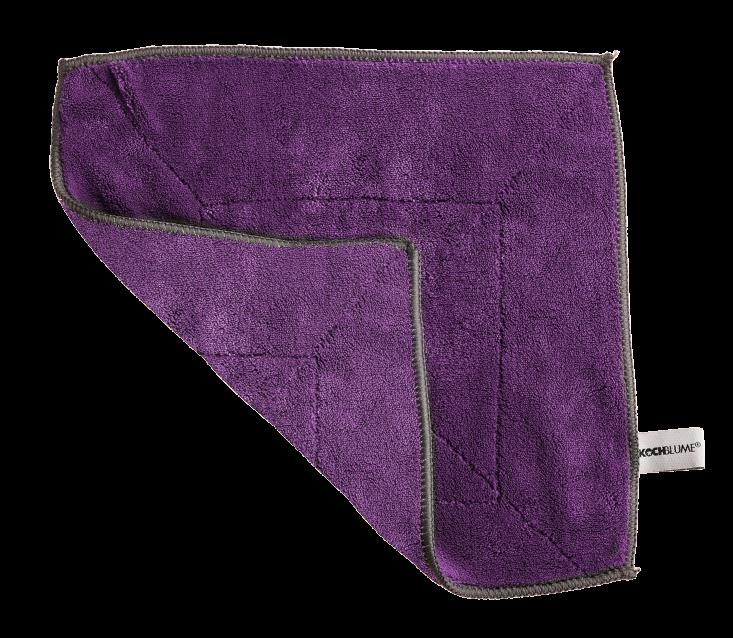 Kochblume Microfasertuch  30x30 cm lila-limette