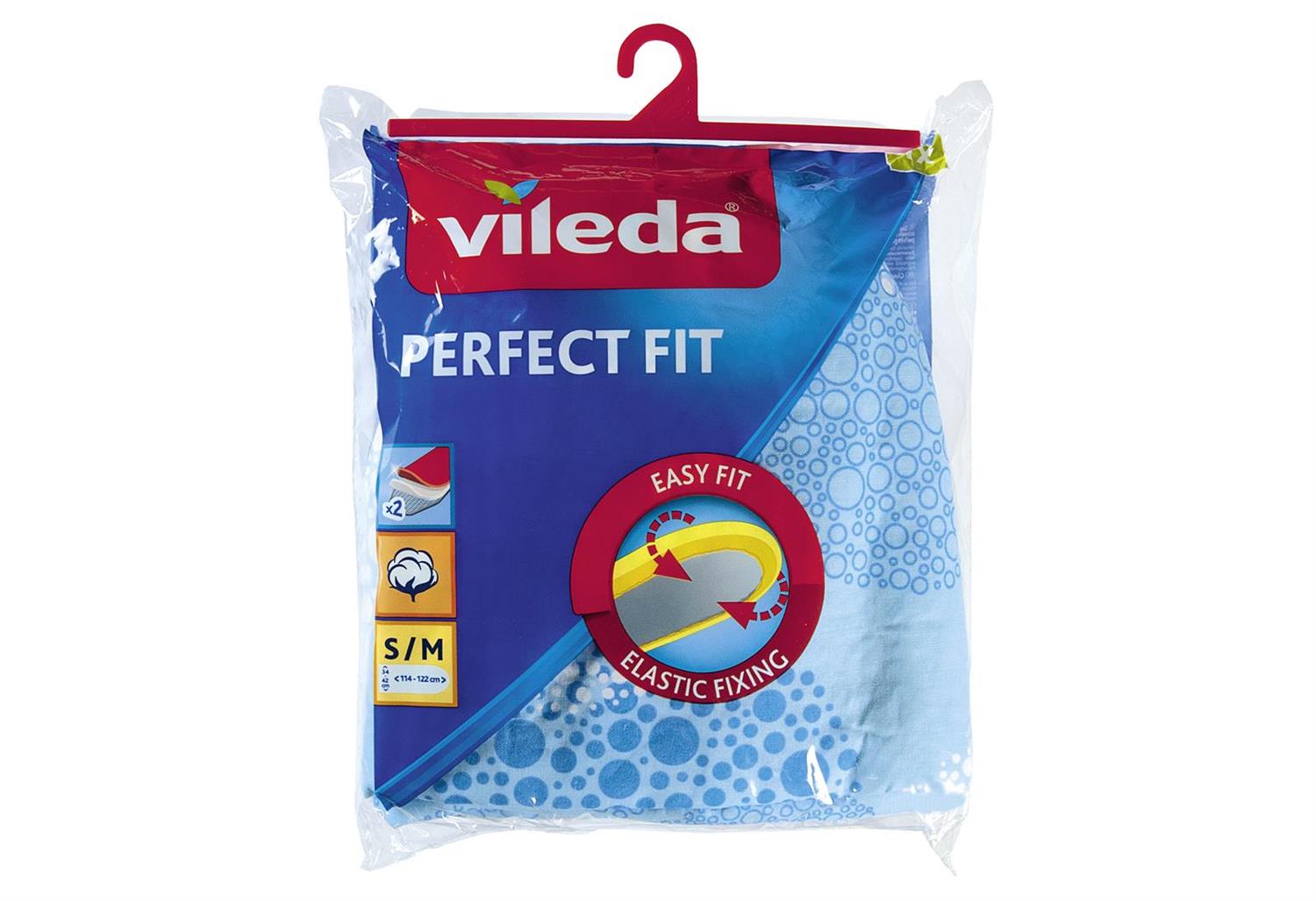 VILEDA Bügeltischbezug Perfect Fit für 114-122x34-42cm