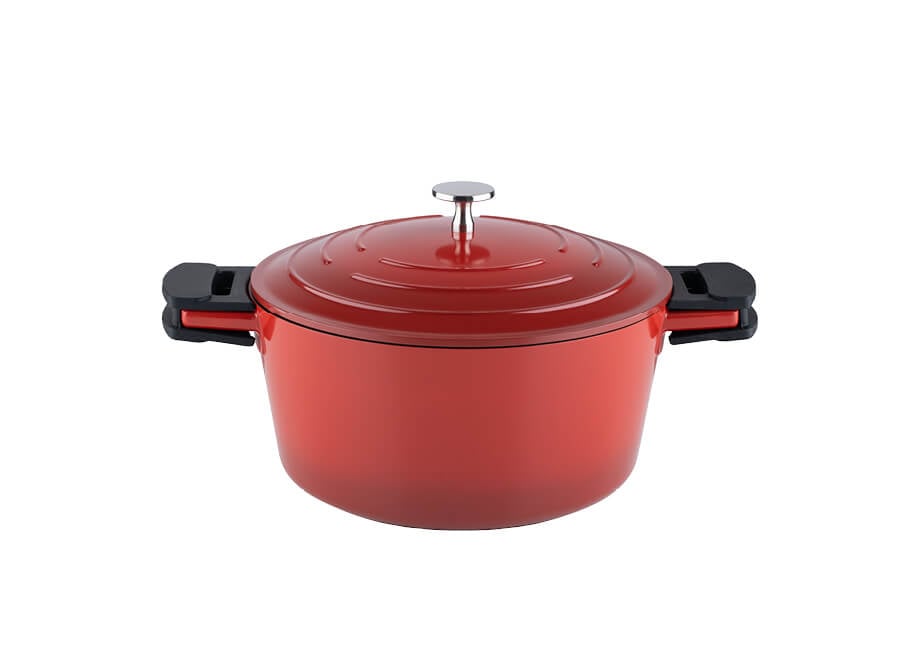 Kelomat Schmortopf Keramika Red mit Deckel Ø20 cm 2,7 Liter Induktion