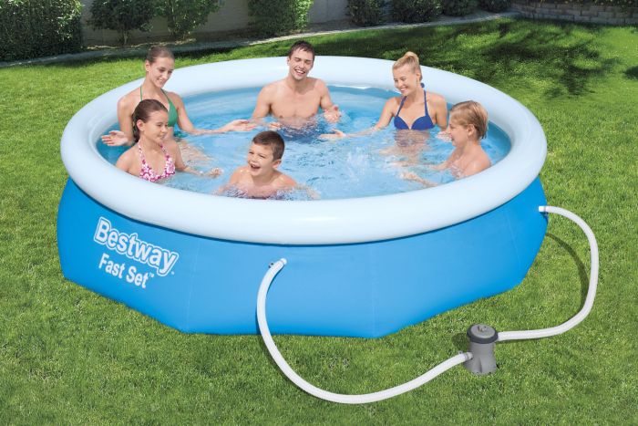Bestway Fast Set™ Pool-Set, rund, mit Filterpumpe 305 x 76 cm 77706381
