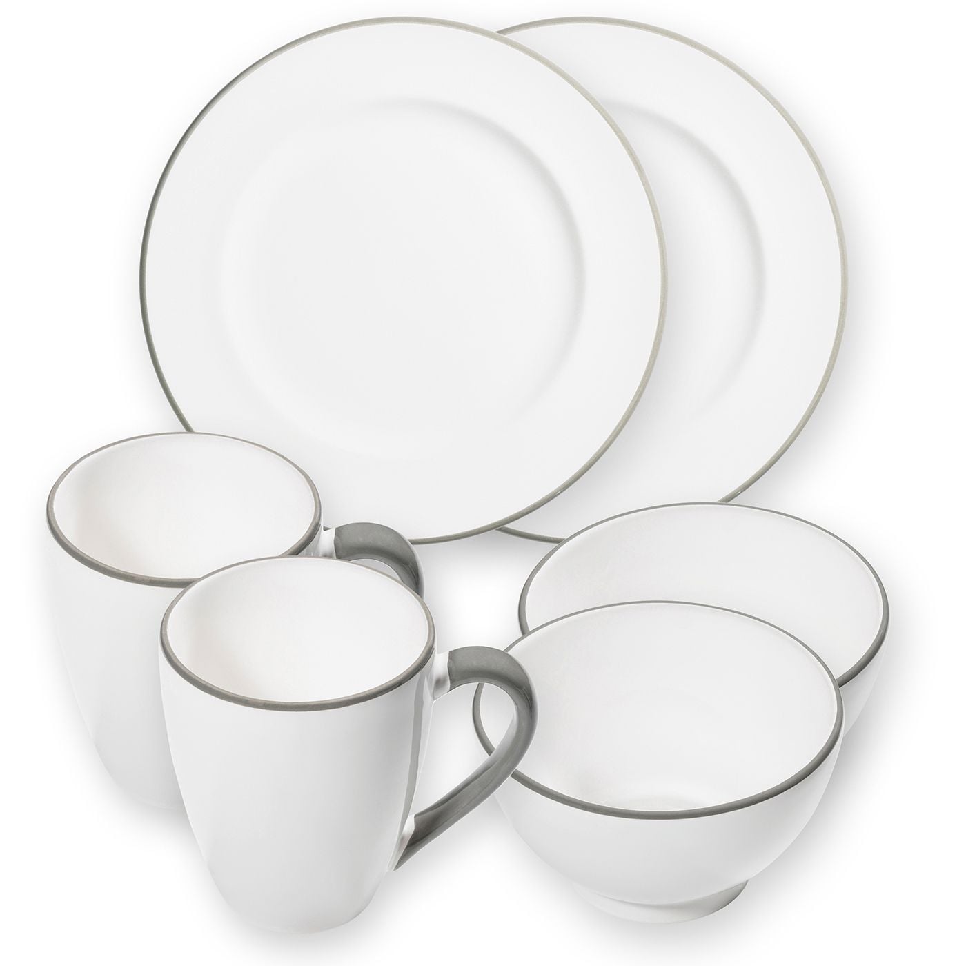 Gmundner Keramik Grauer Rand, Hüttenfrühstück für 2 Gourmet