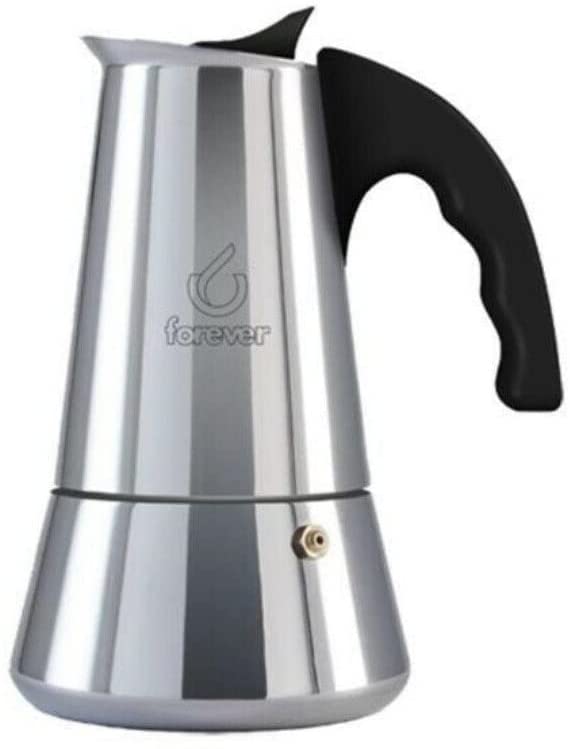 Forever Espressokocher Miss Conny Induktion 4 Tassen Edelstahl