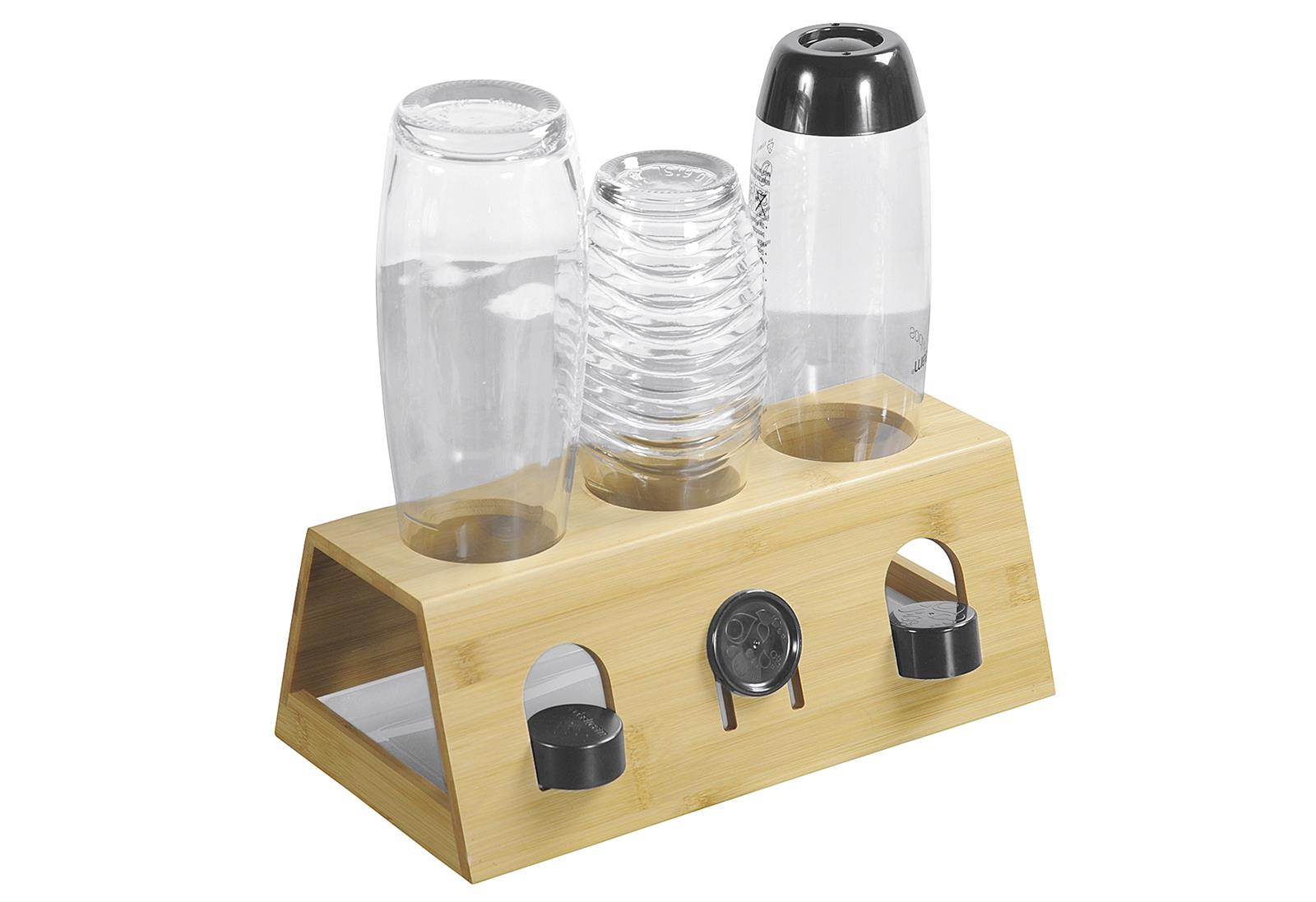 KESPER Flaschenhalter für 3 Flaschen Bambus 32x17,5x12cm