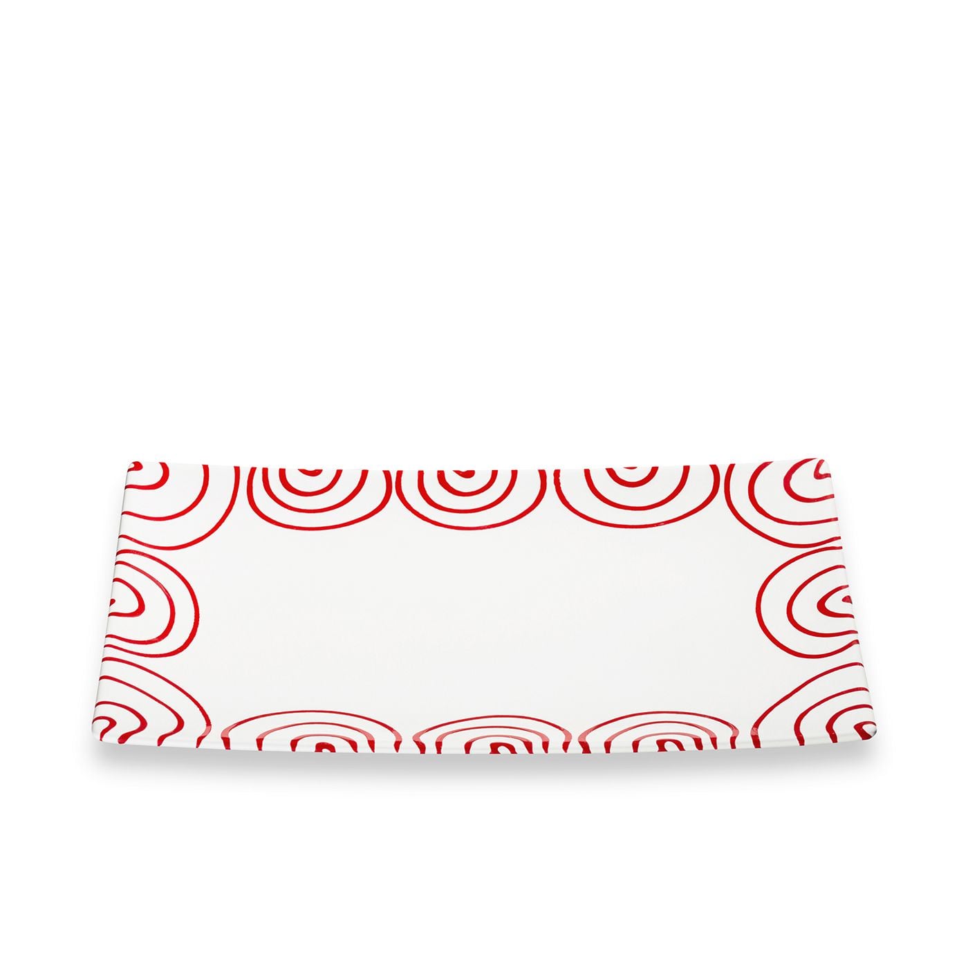 Gmundner Keramik Rotgeflammt, Platte rechteckig (30x20cm)