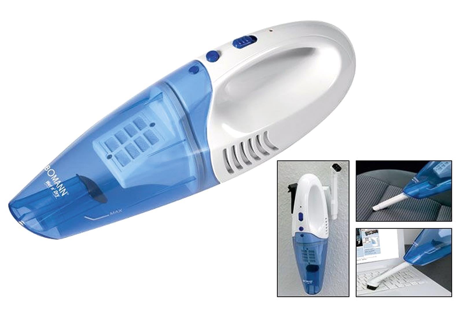 BOMANN Akkusauger Nass und Trockensauger  AKS 960 CB 3,6 Volt weiß/blau