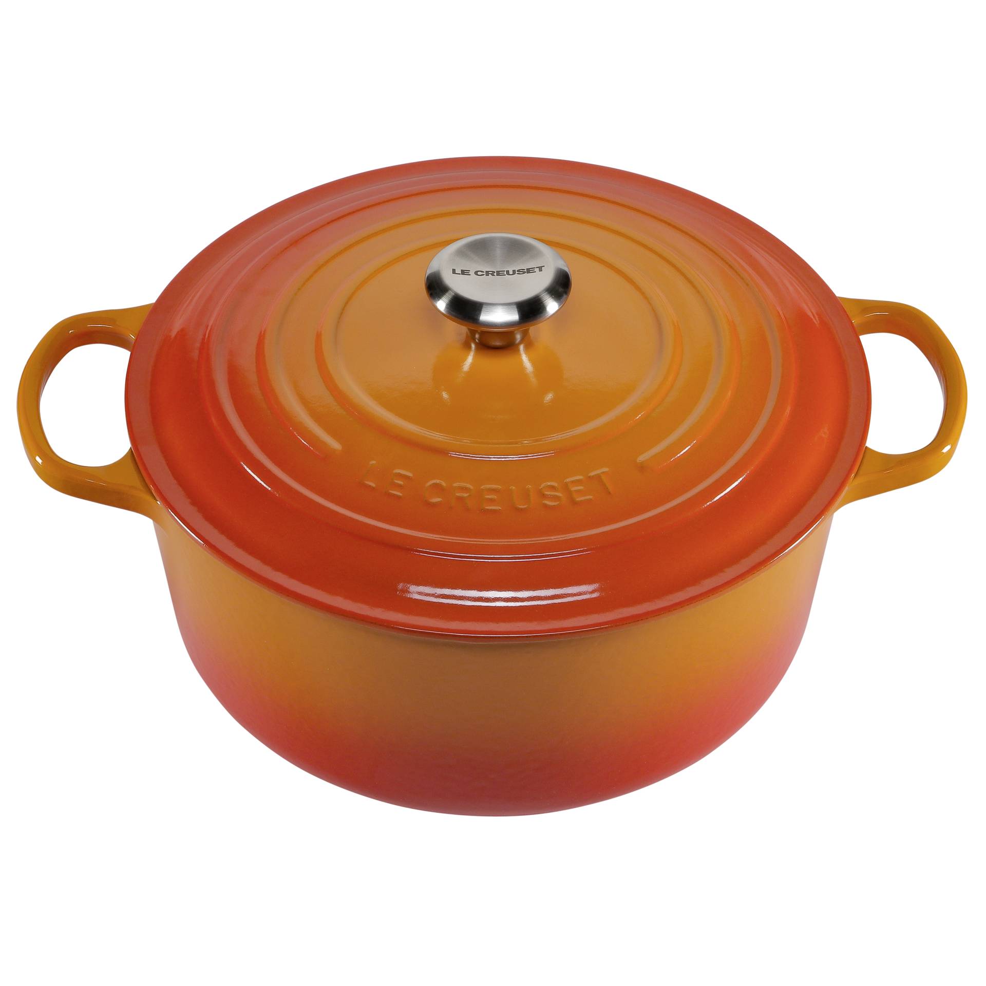 Le Creuset Signature Bräter rund 28 cm ofenrot