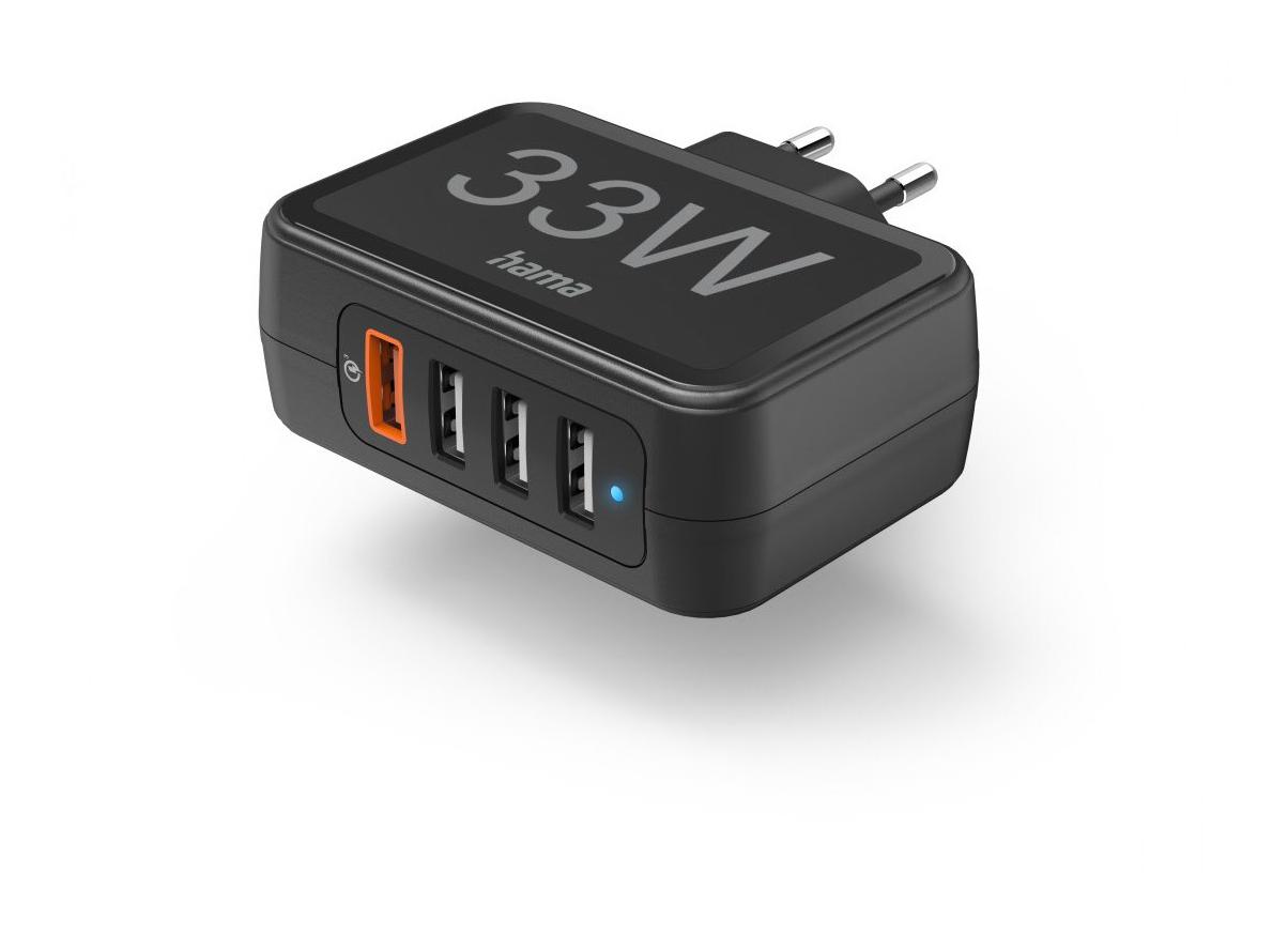 Hama Stecker-Ladegerät 4x USB 33W