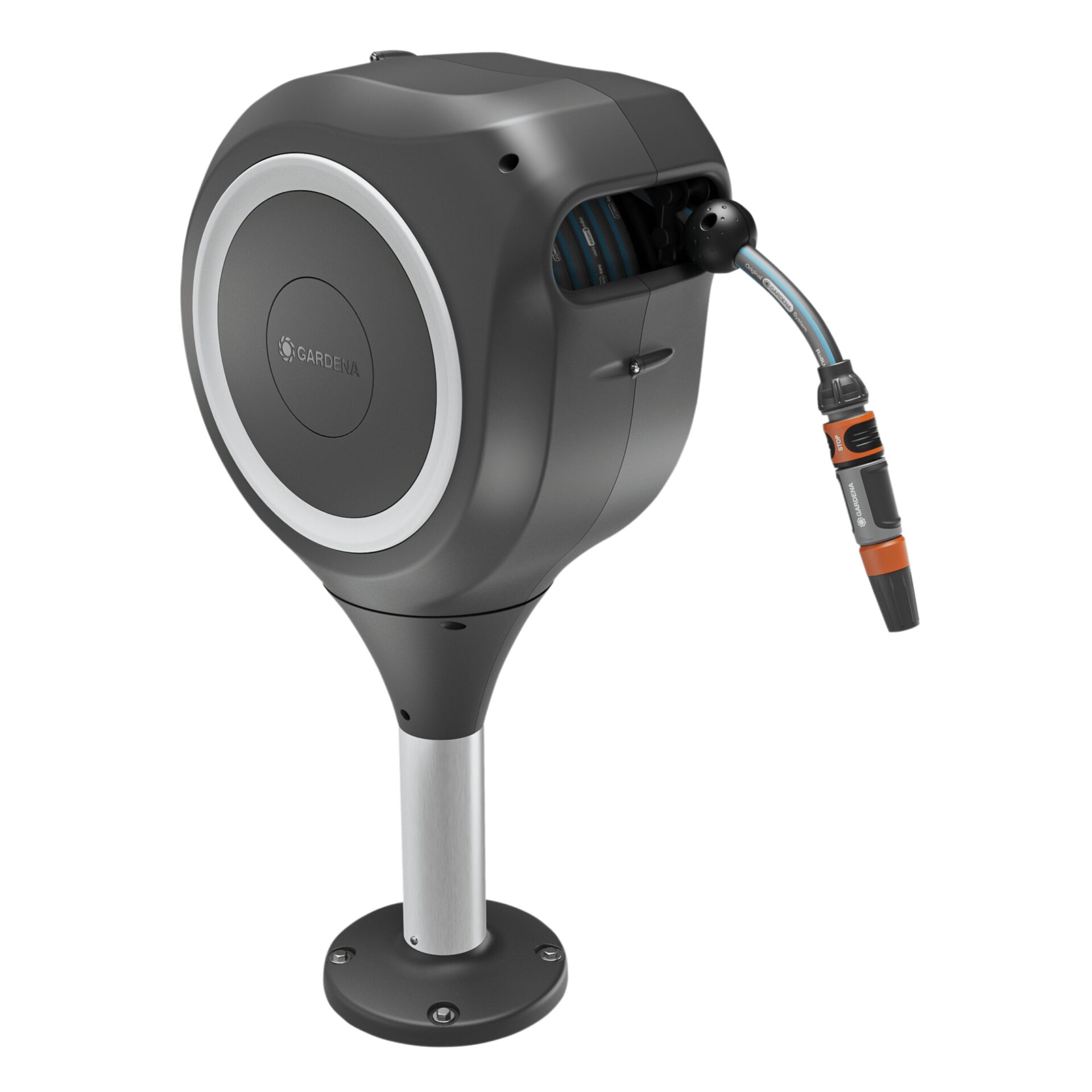 Gardena Terrassen-Schlauchbox RollUp M (weiß) 20 m