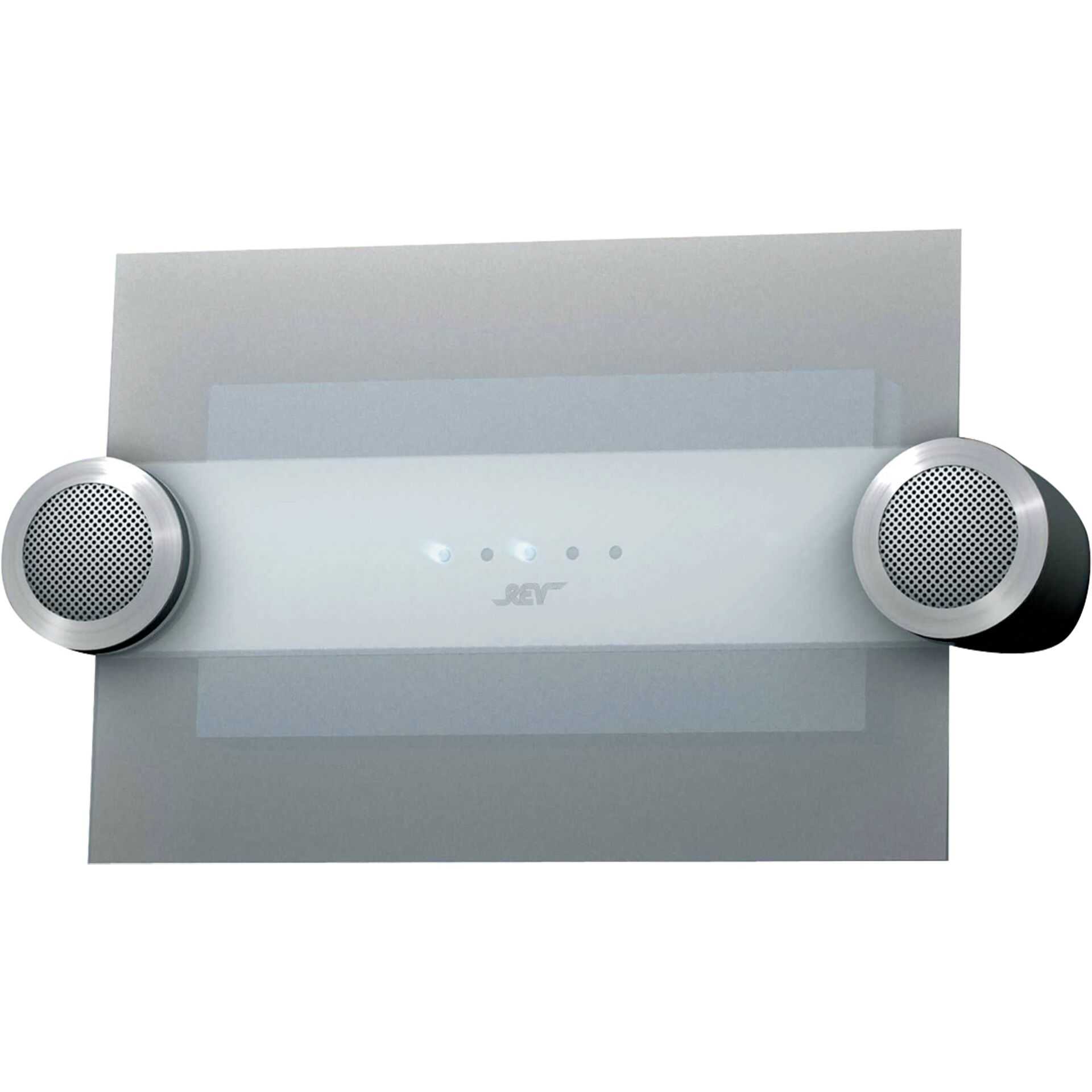 REV - Türklingel - kabelgebunden - Silber, Glas