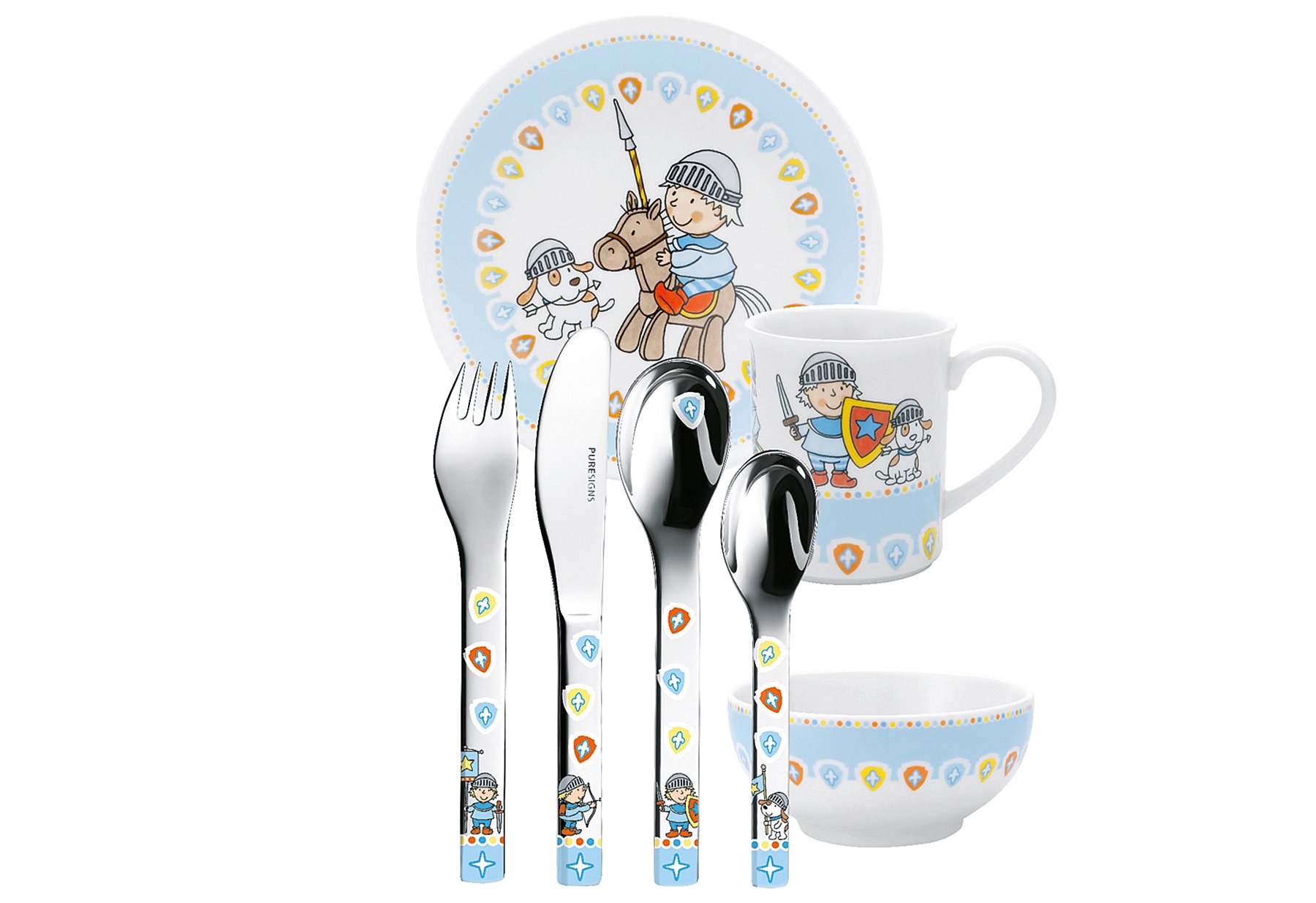 Puresigns Kinderbesteck 7 tlg. Set One Miko