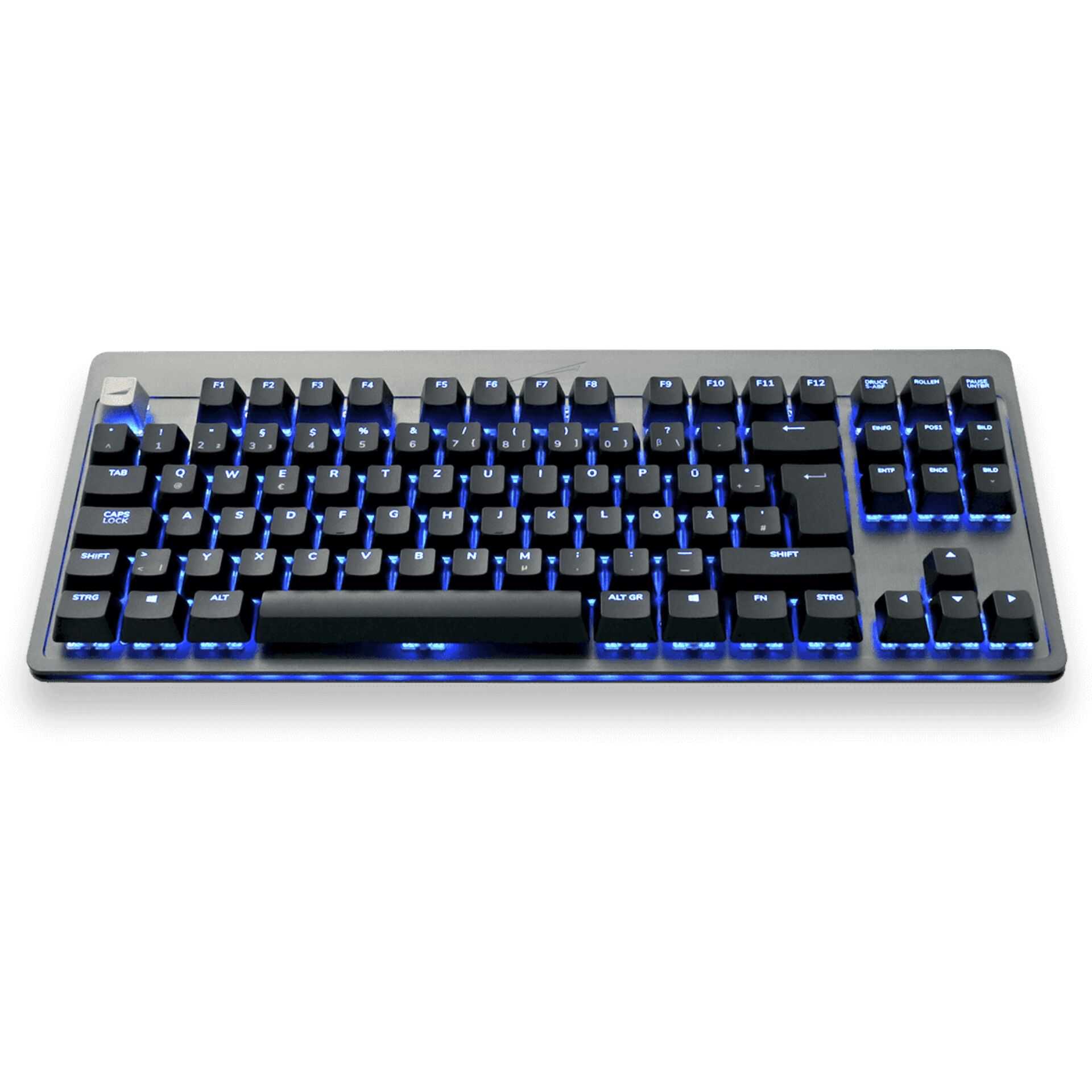 Mountain Everest Core - Tastatur - mit media dock - Hintergrundbeleuchtung - USB-C - QWERTZ