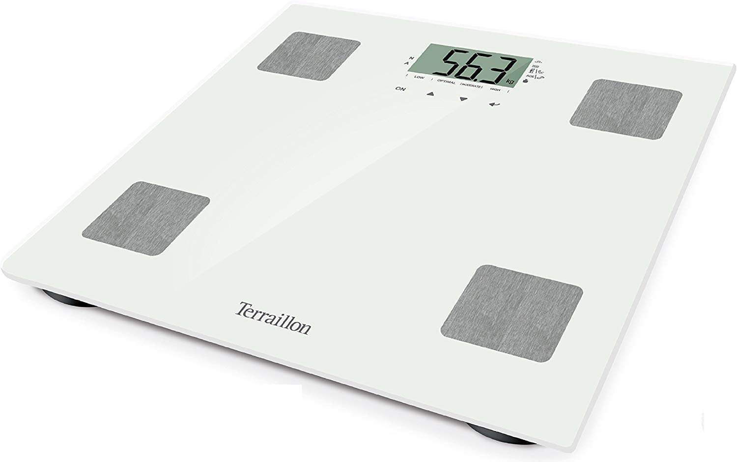 Teraillon Peronen Fitnesswaage weiss