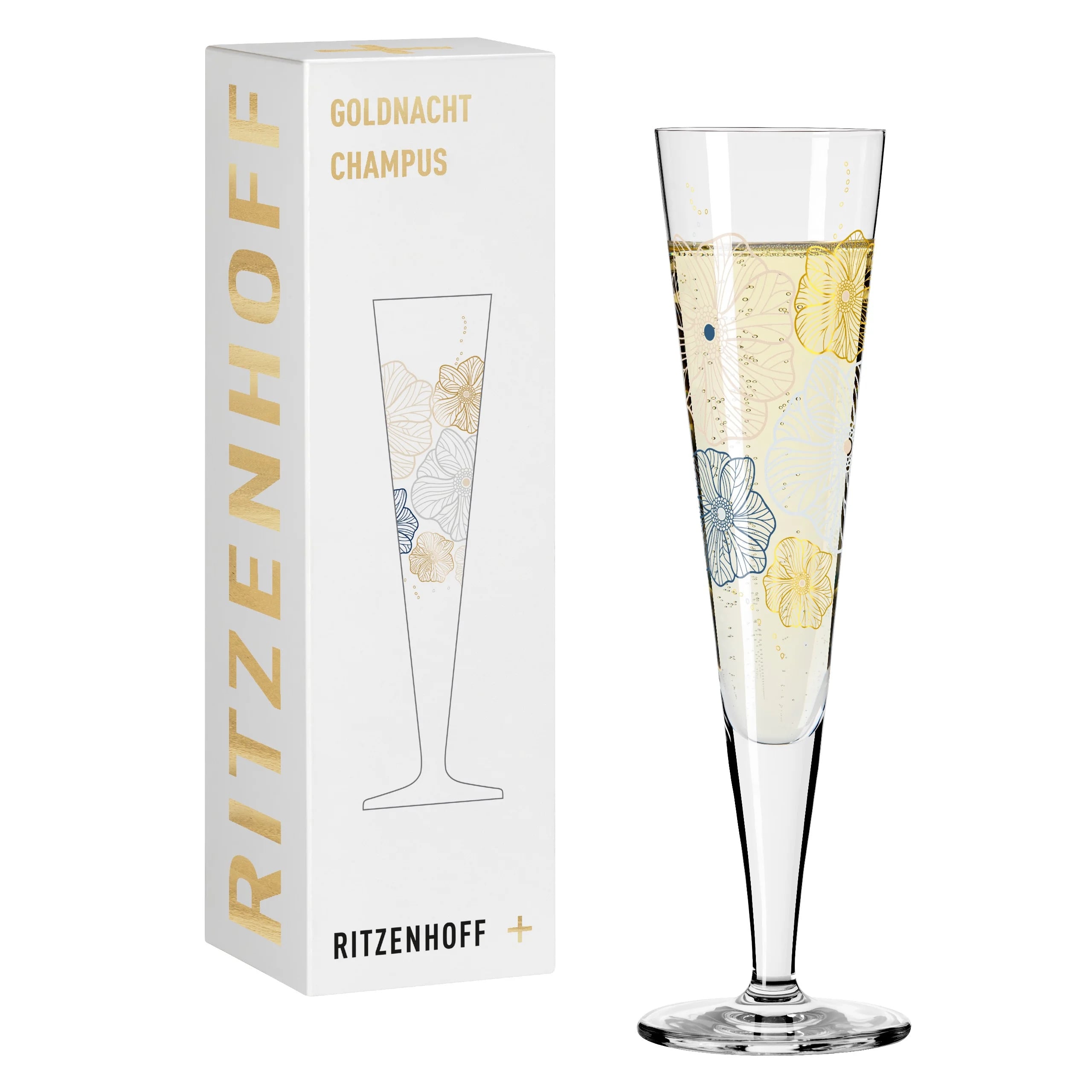 Ritzenhoff Champagnerglas 200 ml Serie Goldnacht Nr.36