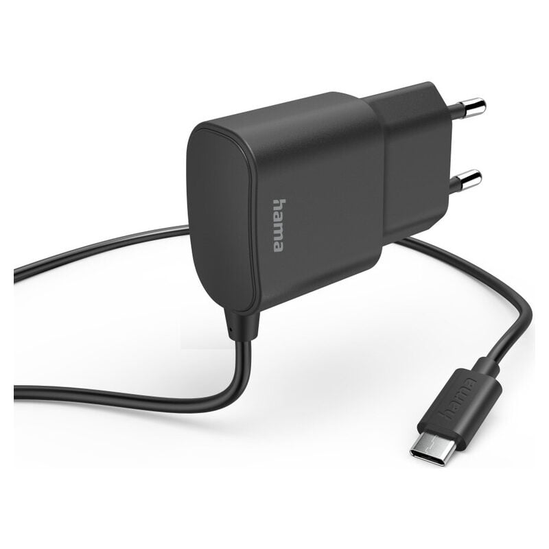Hama Ladegerät USB-C 12W 1m sw (schwarz)