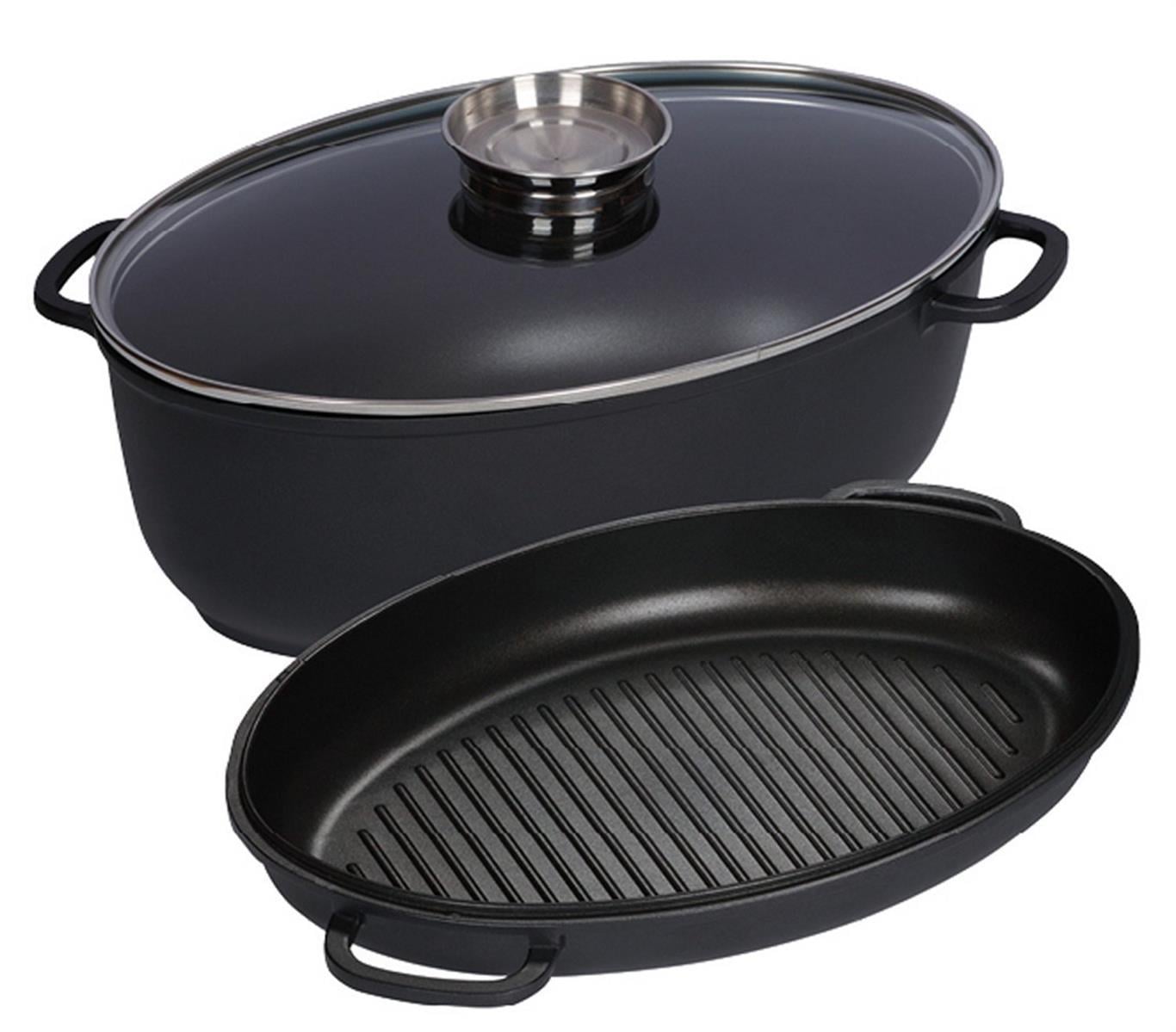 Kelomat  Bräter MAGNUM 3-tlg mit Sichttglasdeckel und Bräterdeckel