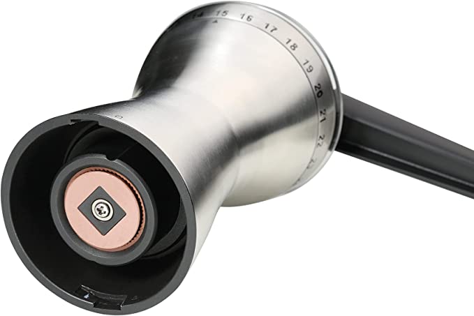 Zassenhaus Kaffeemühle 19,5 x 9cm MANAOS Edelstahl Espressomühle Handkaffeemühle